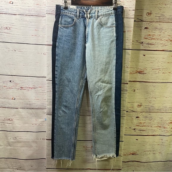 Zara TRF Denim IX'D Makers Women's Multi-Toned Jeans with Zipper - size 2 - Picture 1 of 5